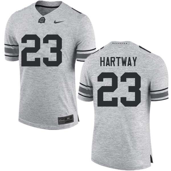 Ohio State Buckeyes #23 Michael Hartway Men Stitched Jersey Gray